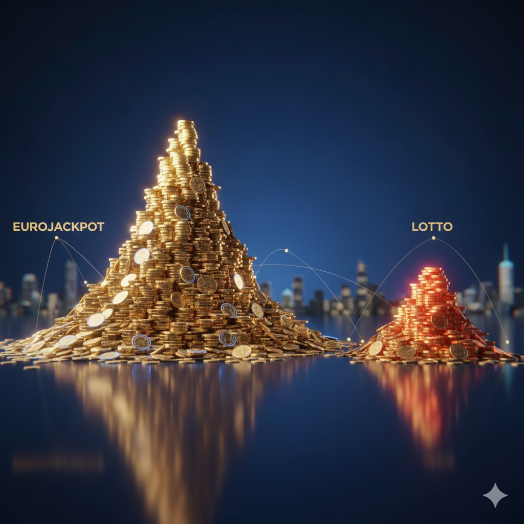 Skillnaden mellan Eurojackpot och andra lotterier