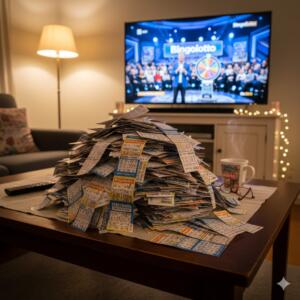 hur många bingolotter säljs varje vecka