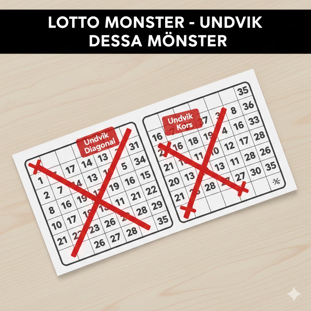Lotto nummer du inte ska välja - mönster att undvika