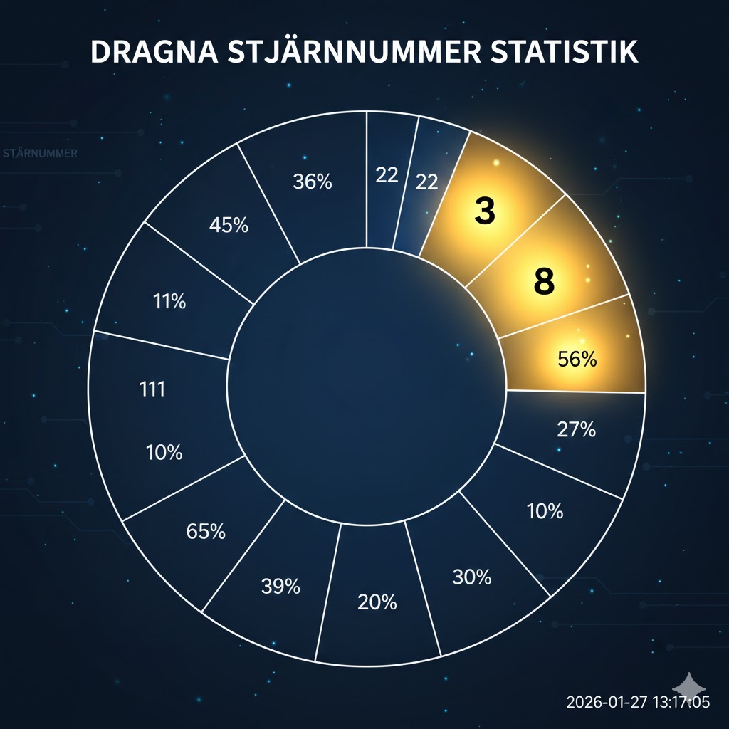 mest dragna nummer eurojackpott stjärnnummer